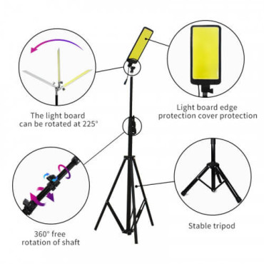 Набір для освітлення 360° Light FR-20 COB RF з триножкою