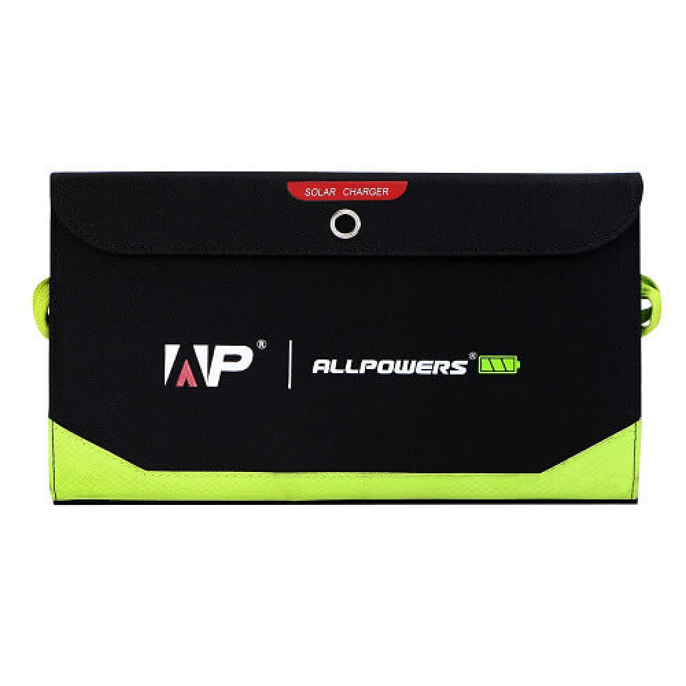 Зарядний пристрій на сонячній батареї Allpowers Solar panel 21W 10000 mAh