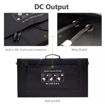 Зарядний пристрій на сонячній батареї Allpowers AP-SP18V100W (027-BLA)