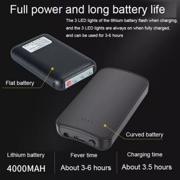 Шкарпетки з підігрівом-EHS-01, Battery capacity: 4000 mAh
