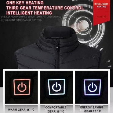 Жилетка EHV-01-9D - 9 heated zones input : 5V 2A, Dual control