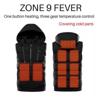 Жилетка EHV-02 - 9 heated zones input : 5V 2A, Dual control