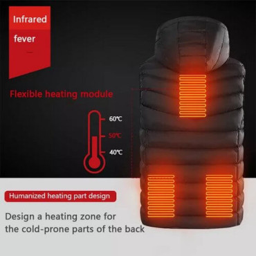 Жилетка EHV-03 - 4 heated zones input : 5V 2A, Single contro