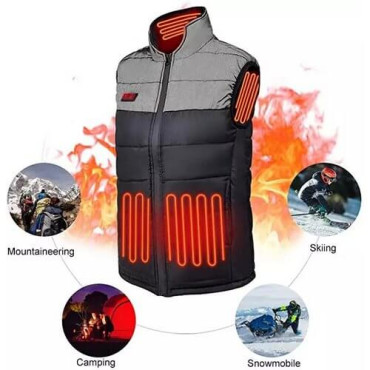 Жилетка EHV-05-4D - 4 heated zones, input : 5V 2A, Dual control