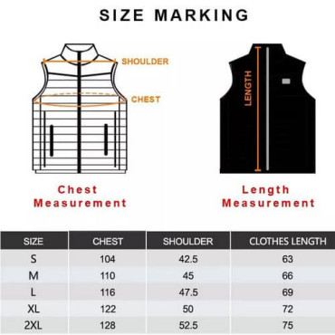 Куртка EHJ-01-9D - 9 heated zones input : 5V 2A, Dual control