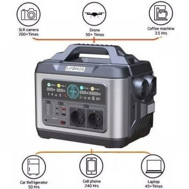 Акумулятор портативний LIPOWER M-1200 - 300000mAh/(1110WH)-1200W-3,7V