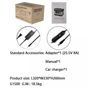 LIPOWER G-1500 - 438000mAh/(1620WH)-1500W-3,7V