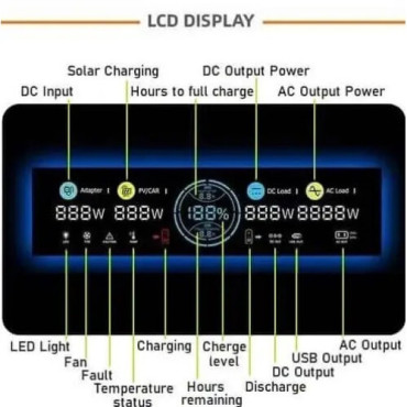 Акумулятор портативний LIPOWER M-2200 -  600000mAh (2220Wh)