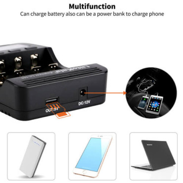 Зарядний пристрій LiitoKala Lii-500 (4 канали, дисплей)