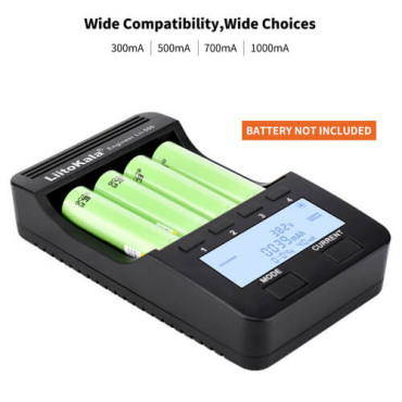 Зарядний пристрій LiitoKala Lii-500 (4 канали, дисплей)