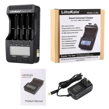 Зарядний пристрій LiitoKala Lii-500 (4 канали, дисплей)