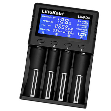 Зарядний пристрій LiitoKala Lii-PD4 (4 канали, дисплей)