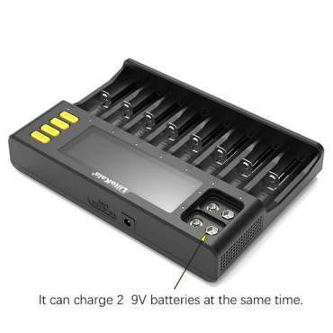 Зарядний пристрій LiitoKala Lii-S8 (8 каналів, дисплей)