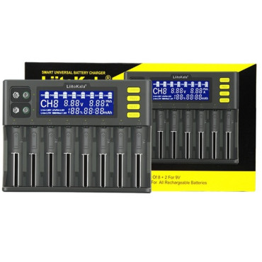 Зарядний пристрій LiitoKala Lii-S8 (8 каналів, дисплей)