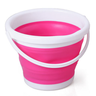 Відро силіконове складане (1730) кругле10L/590g мікс (4кол/уп)