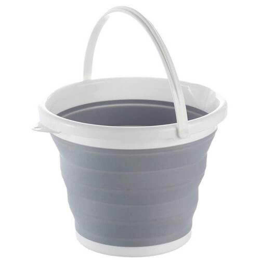 Відро силіконове складане (1730) кругле10L/590g мікс (4кол/уп)