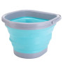 Відро силіконове складане усічений овал 10L/630g мікс (4кол/уп)